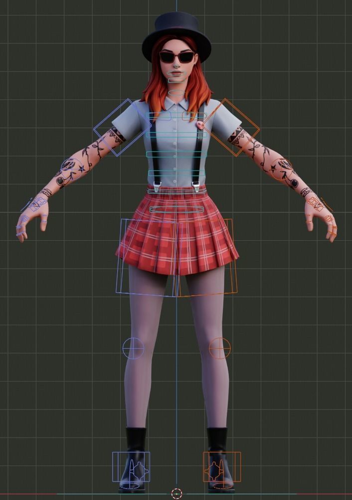 Pepper Thorne - Fortnite Low-poly 3D model_14