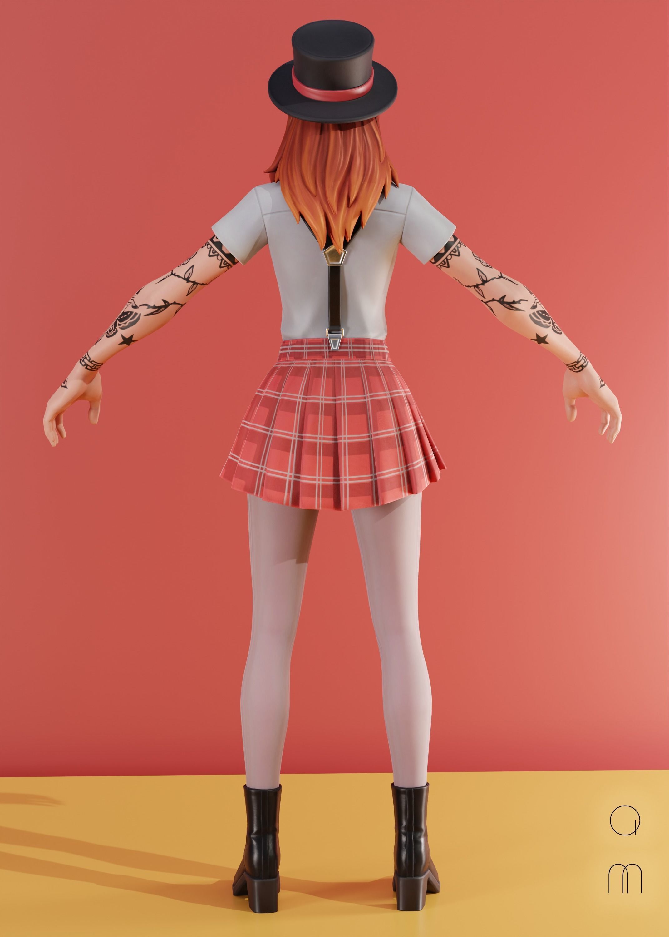 Pepper Thorne - Fortnite Low-poly 3D model_11