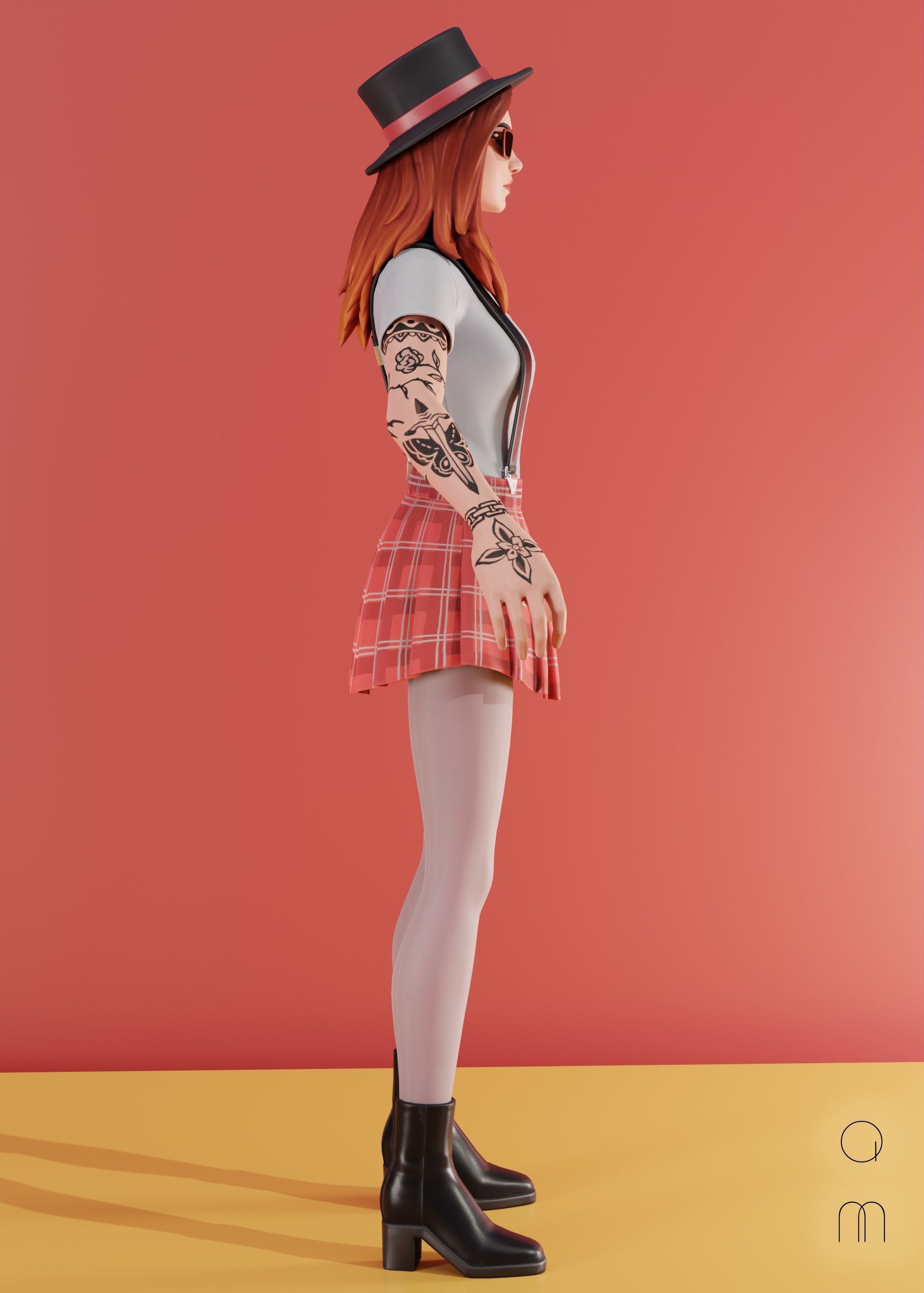 Pepper Thorne - Fortnite Low-poly 3D model_15