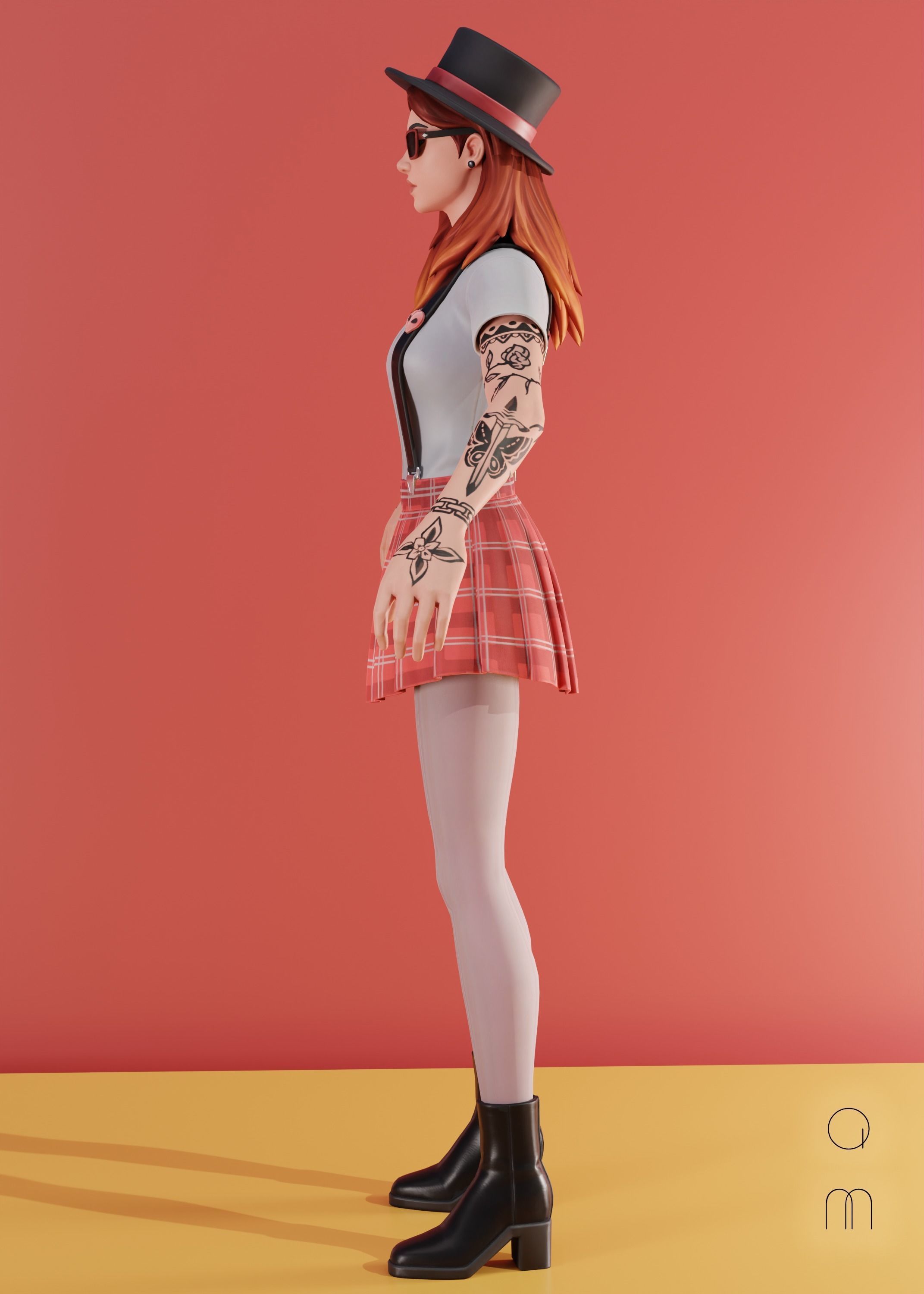 Pepper Thorne - Fortnite Low-poly 3D model_2