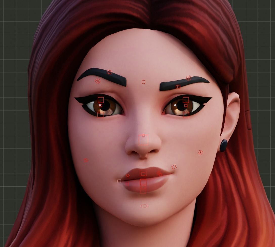 Pepper Thorne - Fortnite Low-poly 3D model_4