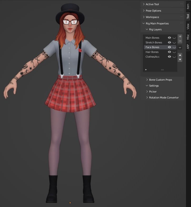 Pepper Thorne - Fortnite Low-poly 3D model_5