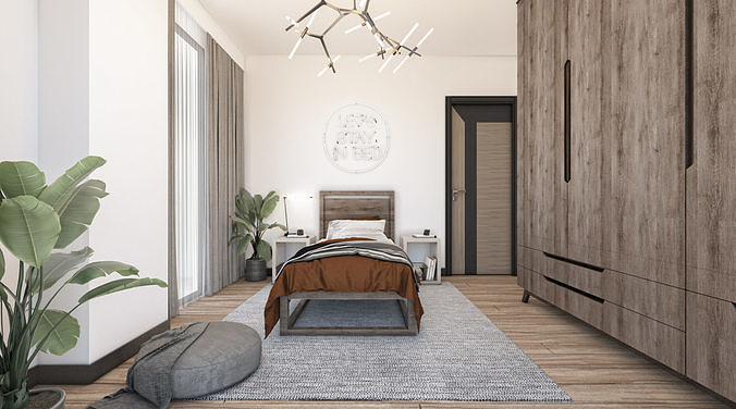 Penthouse design 3D model 7