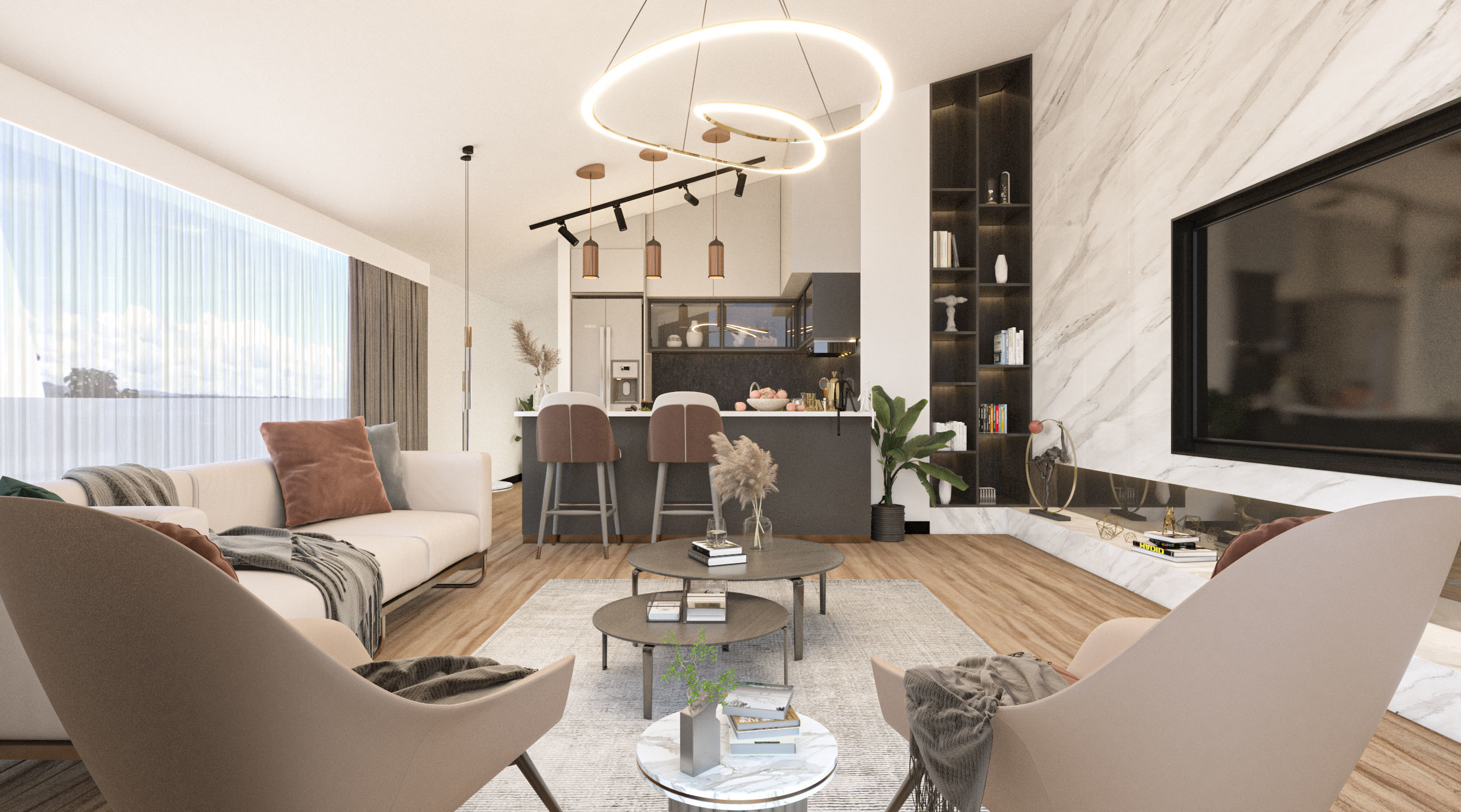 Penthouse design 3D model_3