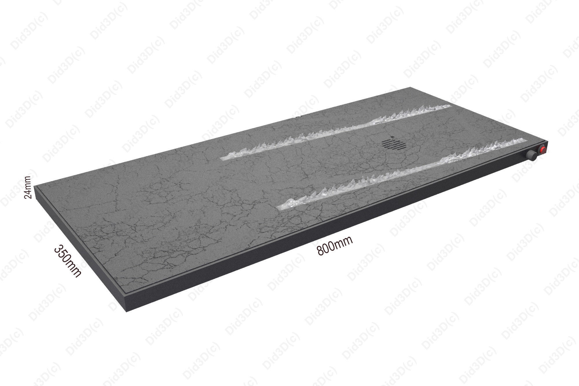 Display Base on fire for Delorean 1-8 Did3D  3D print model_8