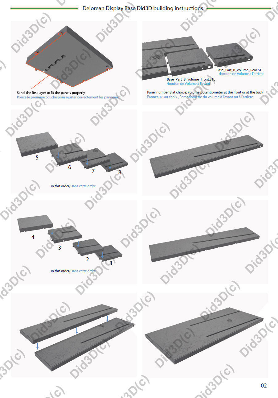 Display Base on fire for Delorean 1-8 Did3D  3D print model_11