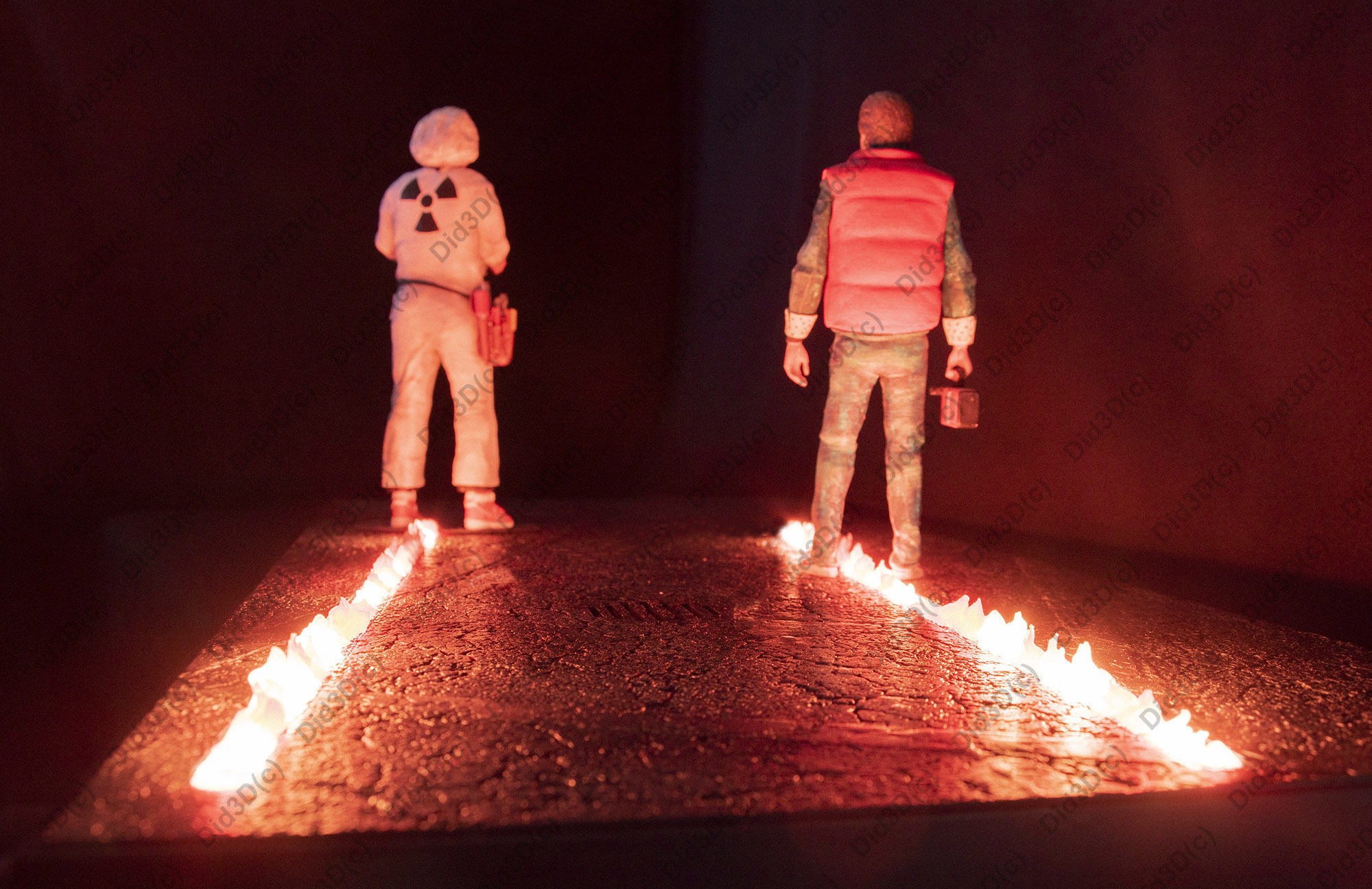 Display Base on fire for Delorean 1-8 Did3D  3D print model_3