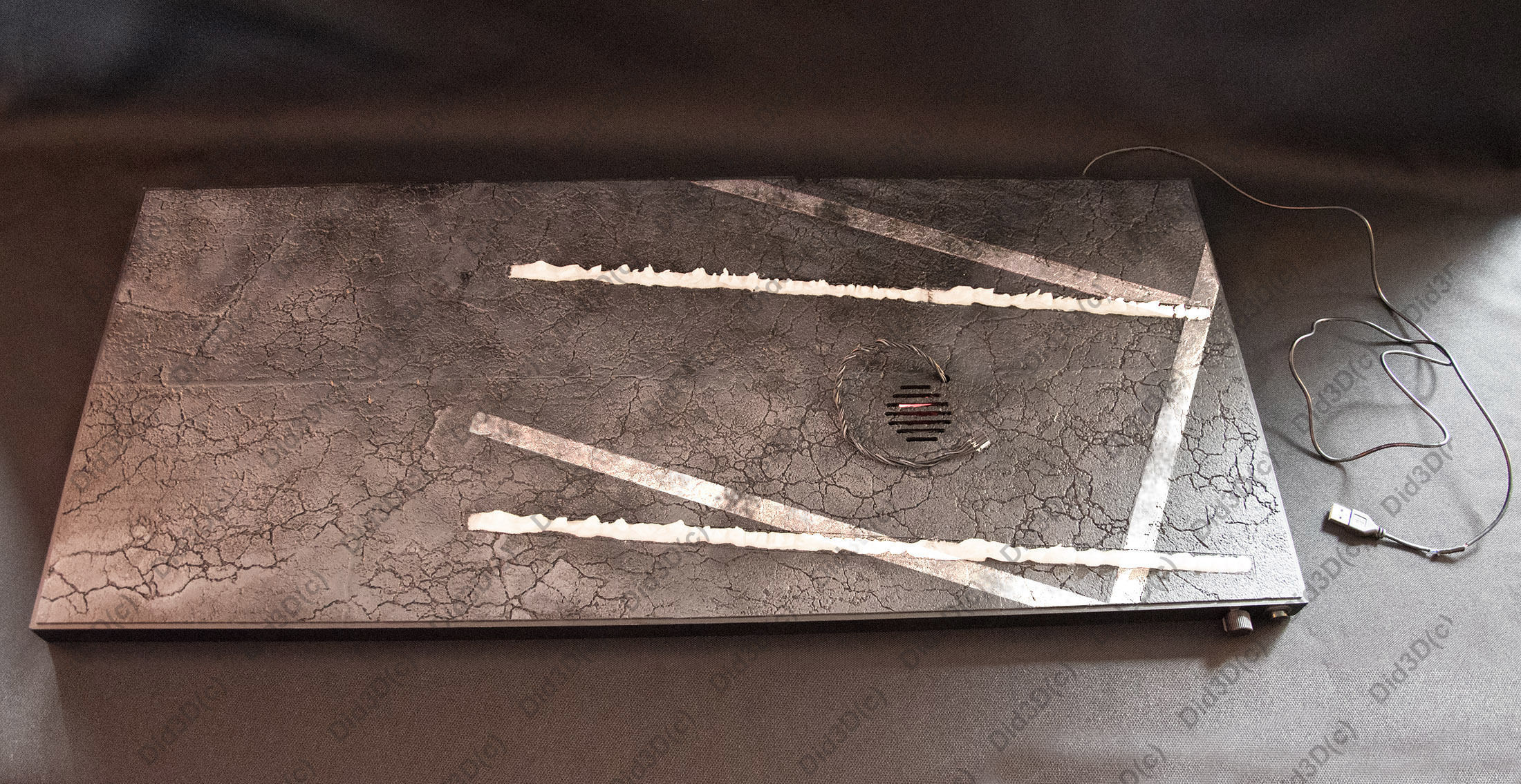 Display Base on fire for Delorean 1-8 Did3D  3D print model_7