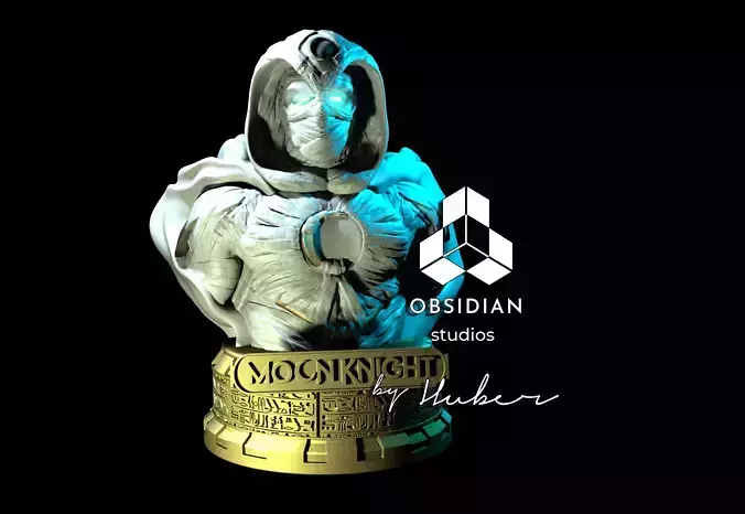 Moon knight  Bust 3D print model
