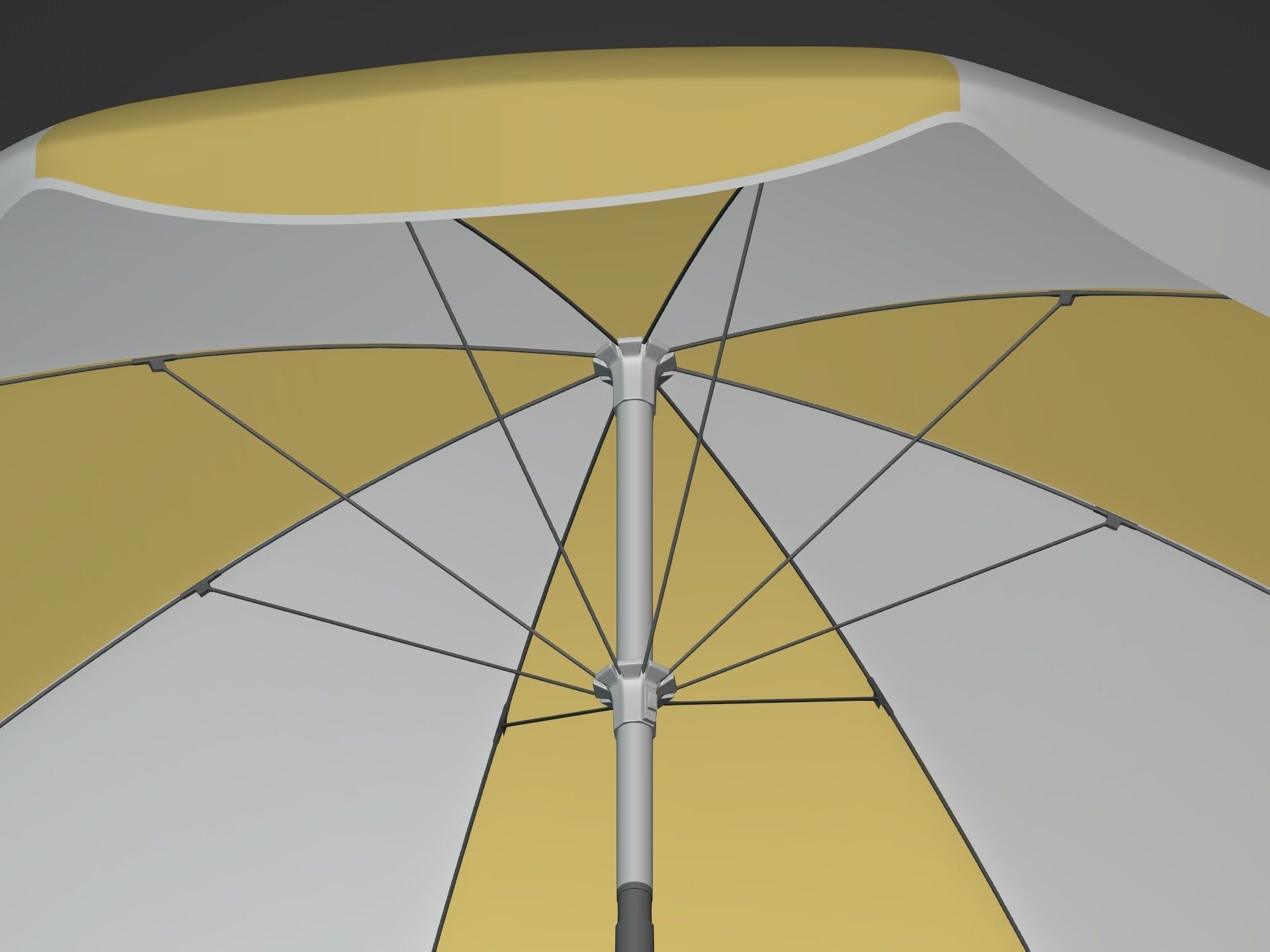 Beach Umbrellas Pack Low-poly 3D model_17