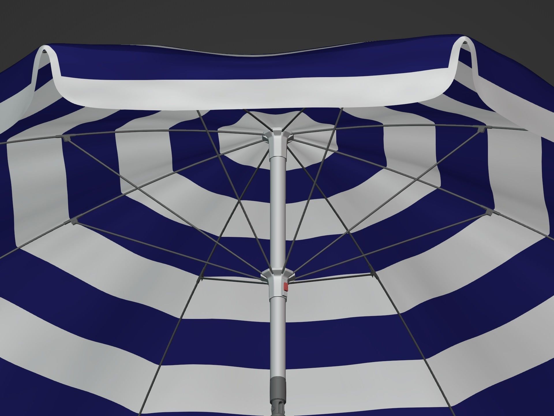 Beach Umbrellas Pack Low-poly 3D model_15