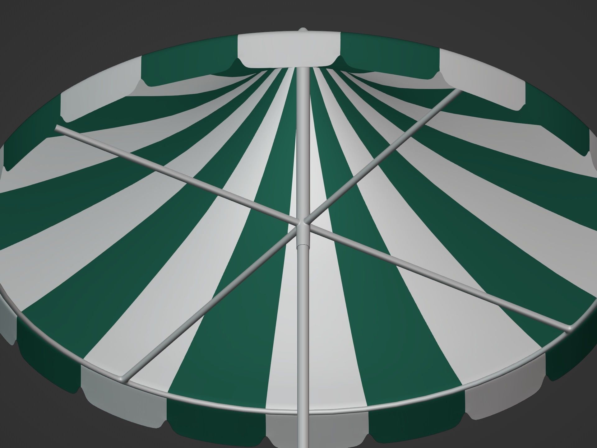 Beach Umbrellas Pack Low-poly 3D model_28
