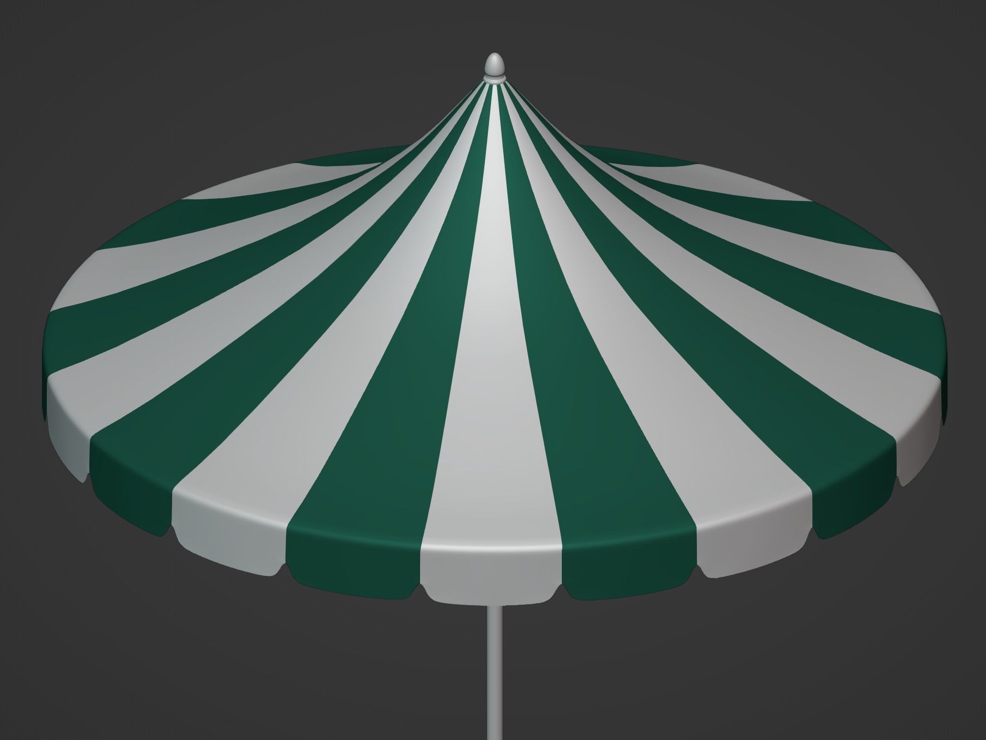 Beach Umbrellas Pack Low-poly 3D model_26