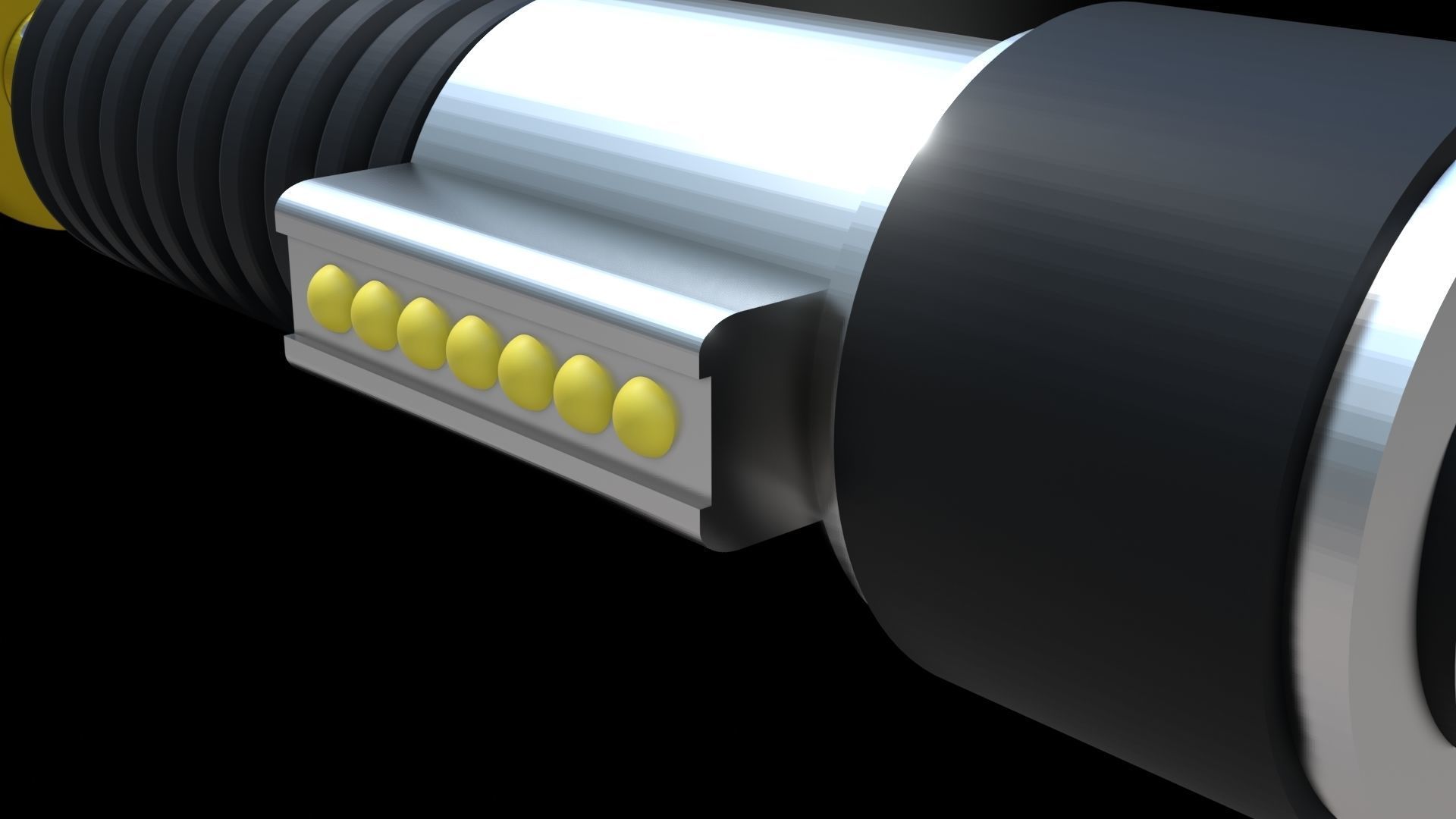 Obi-Wan Kenobi Lightsaber - Revenge of The Sith and A New Hope 3D model_7