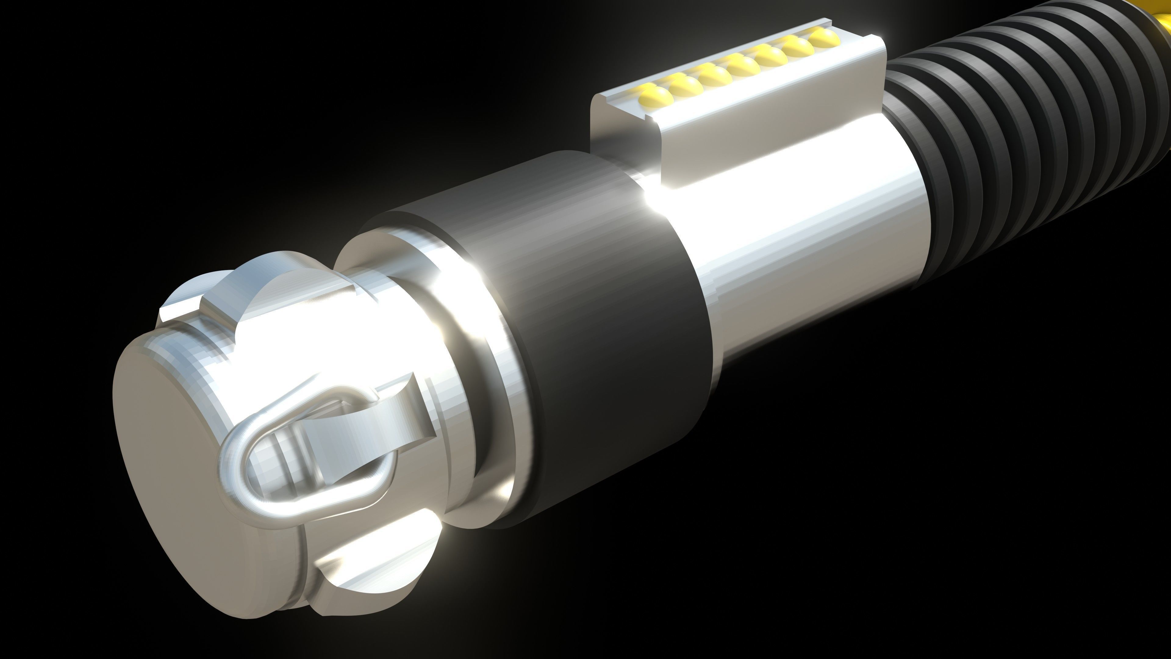 Obi-Wan Kenobi Lightsaber - Revenge of The Sith and A New Hope 3D model_5