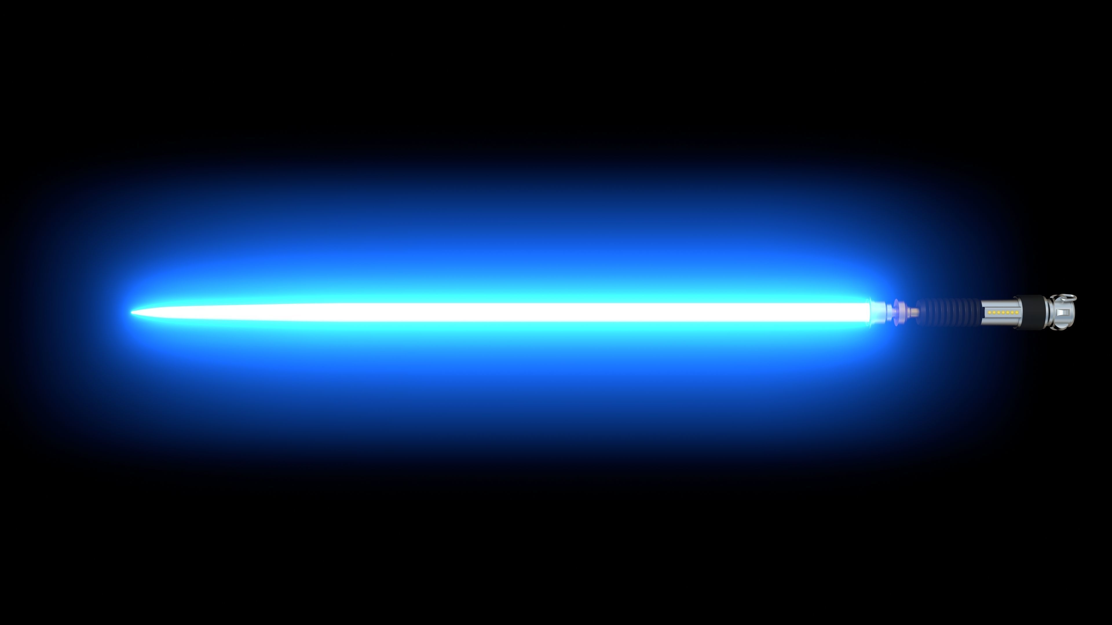Obi-Wan Kenobi Lightsaber - Revenge of The Sith and A New Hope 3D model_3