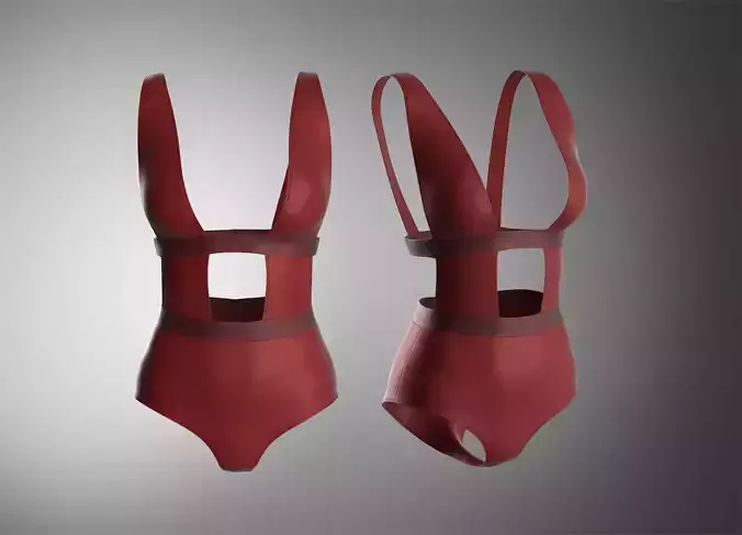 Sexy Swimmsuit one piece RED