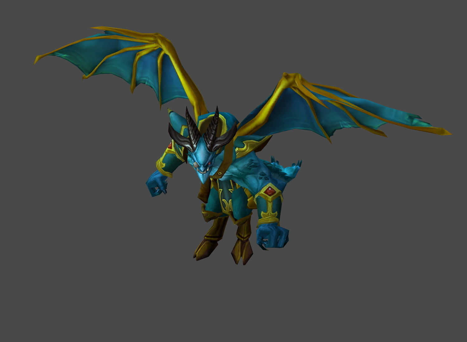 Fantasy Chess RPG Character - Gargoyle Low-poly 3D model_2