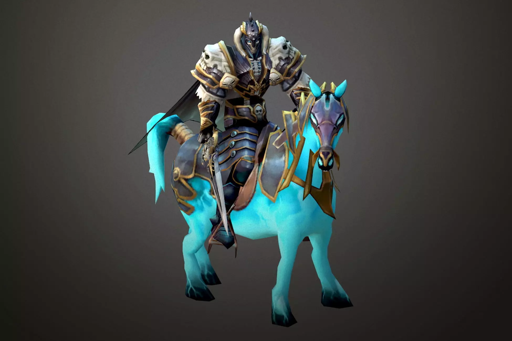 Fantasy Chess RPG Character - Ghost Rich Low-poly 3D model_0