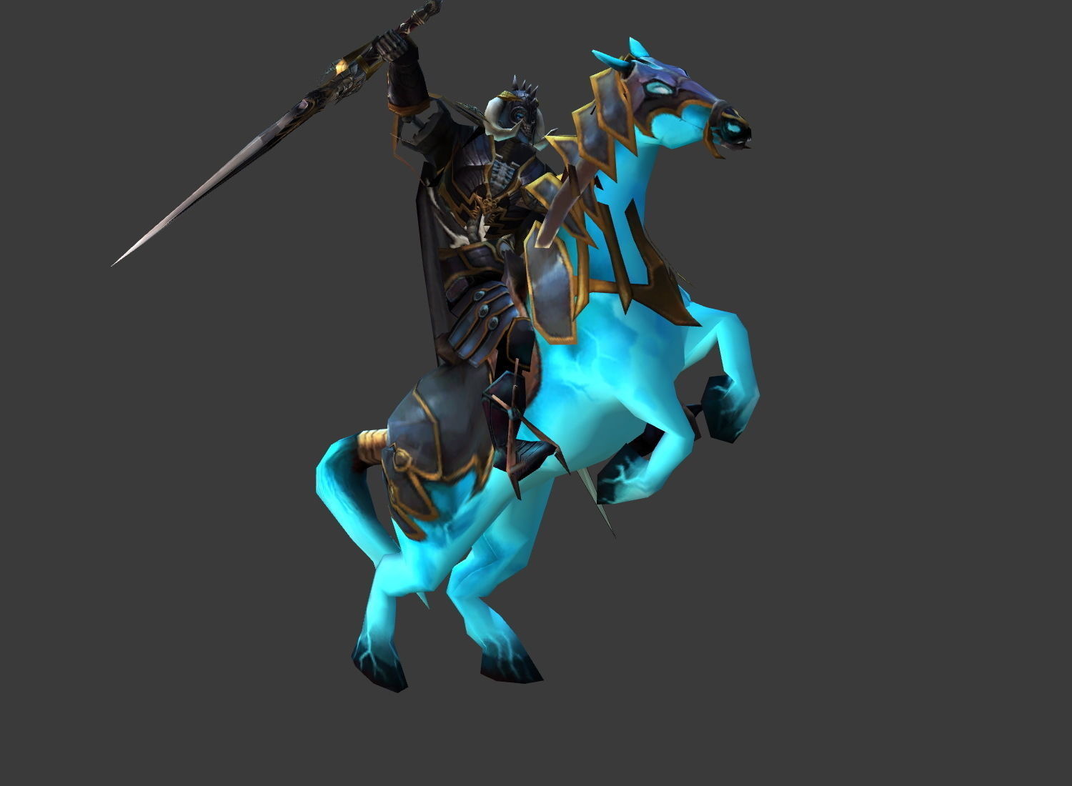 Fantasy Chess RPG Character - Ghost Rich Low-poly 3D model_4