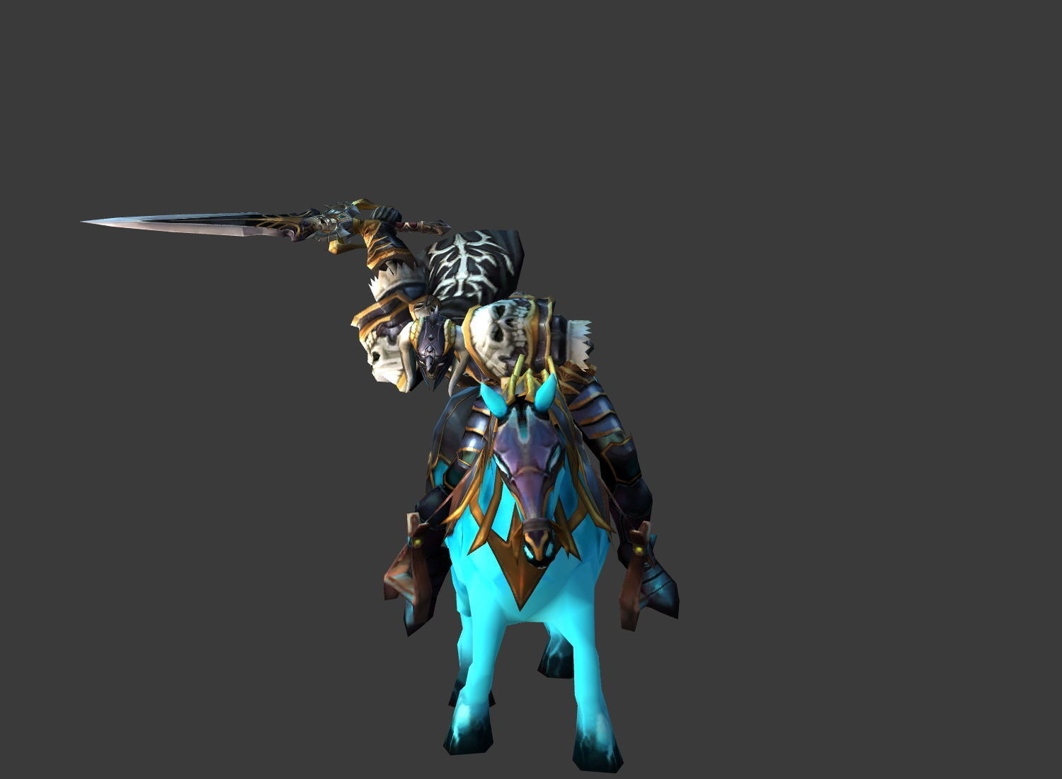 Fantasy Chess RPG Character - Ghost Rich Low-poly 3D model_7