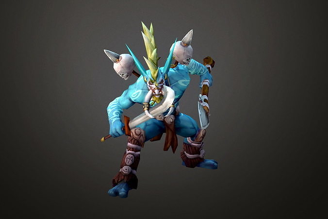 Fantasy Chess RPG Character - Gnome Low-poly 3D model