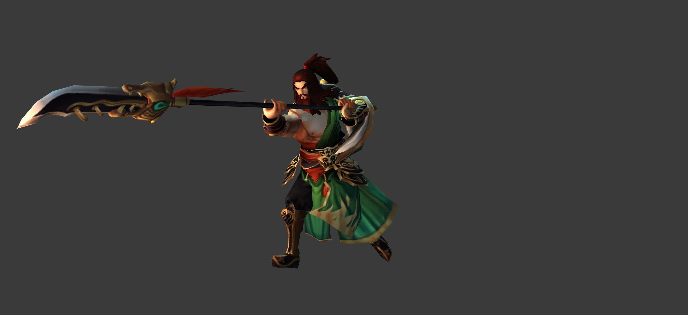 Fantasy Chess RPG Character - Guanyu Low-poly 3D model_3