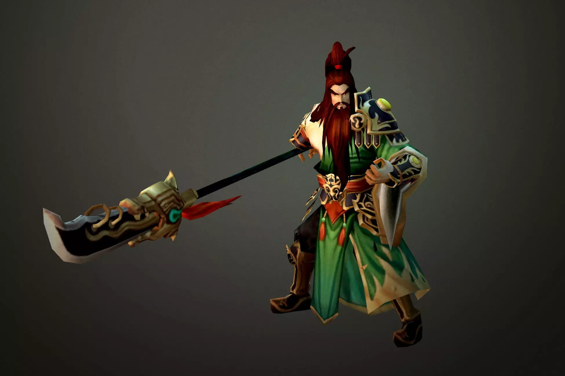 Fantasy Chess RPG Character - Guanyu Low-poly 3D model_0