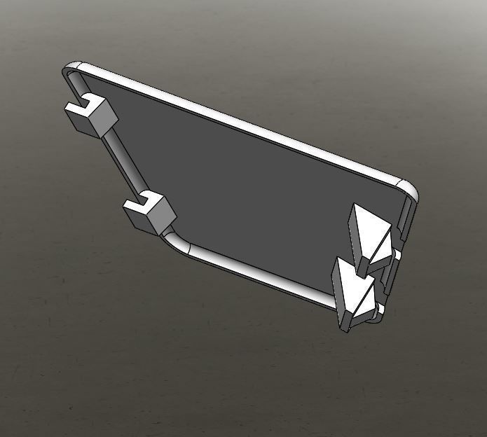 Rear shock absorber cover  Opel Corsa B  3D print model 3D print model_2