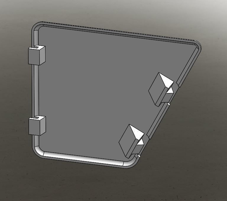 Rear shock absorber cover  Opel Corsa B  3D print model 3D print model_1