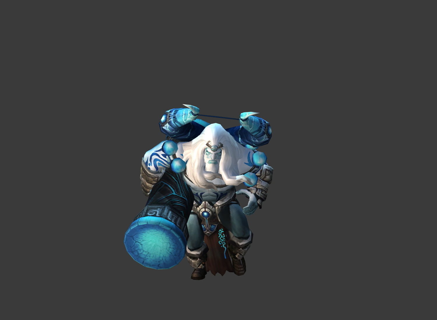 Fantasy Chess RPG Character - Gyges Low-poly 3D model_7