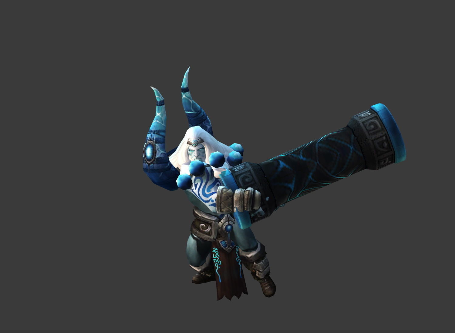 Fantasy Chess RPG Character - Gyges Low-poly 3D model_4