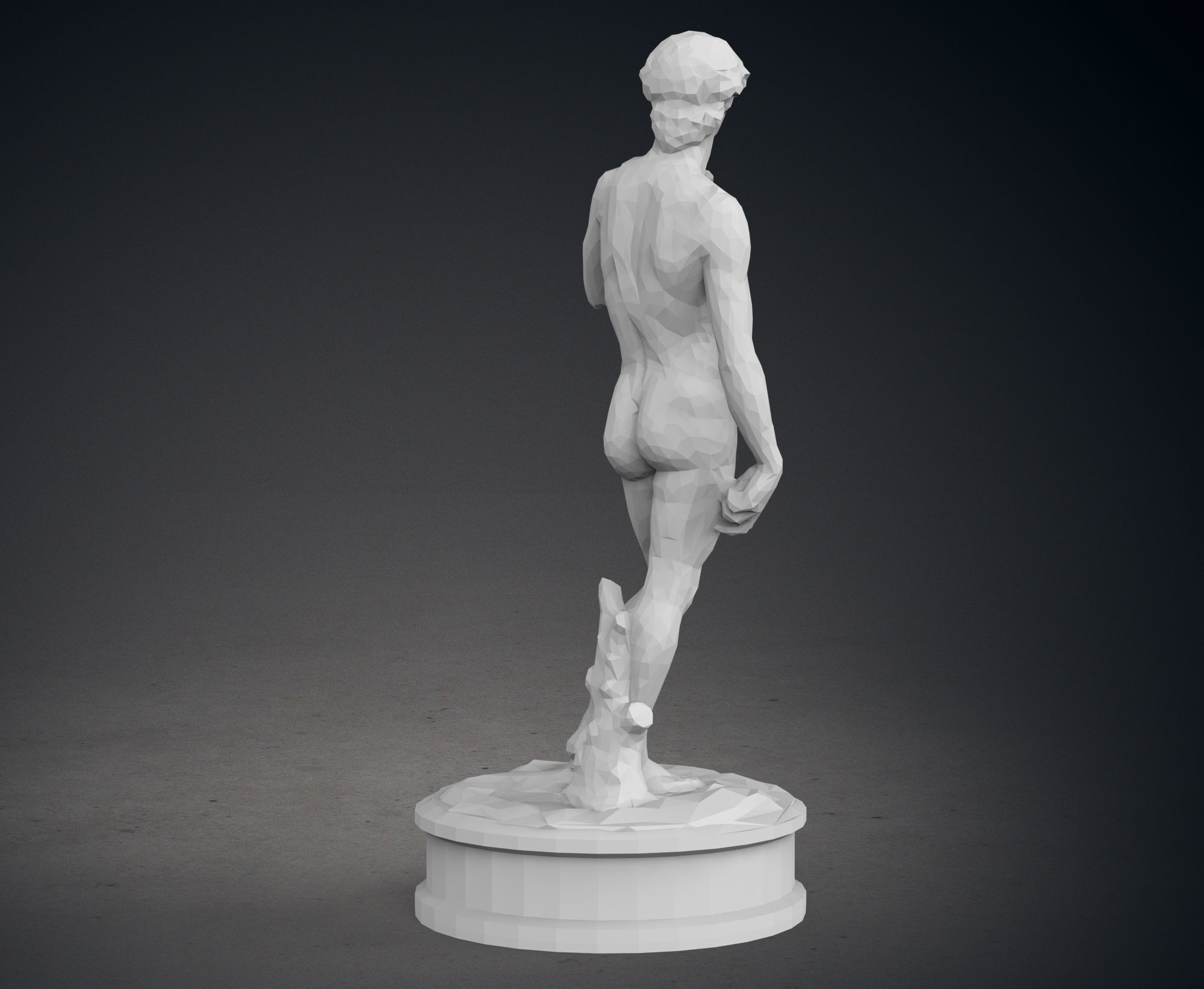 Pack of  Michelangelos Low Poly Masterpieces 3D print model_6