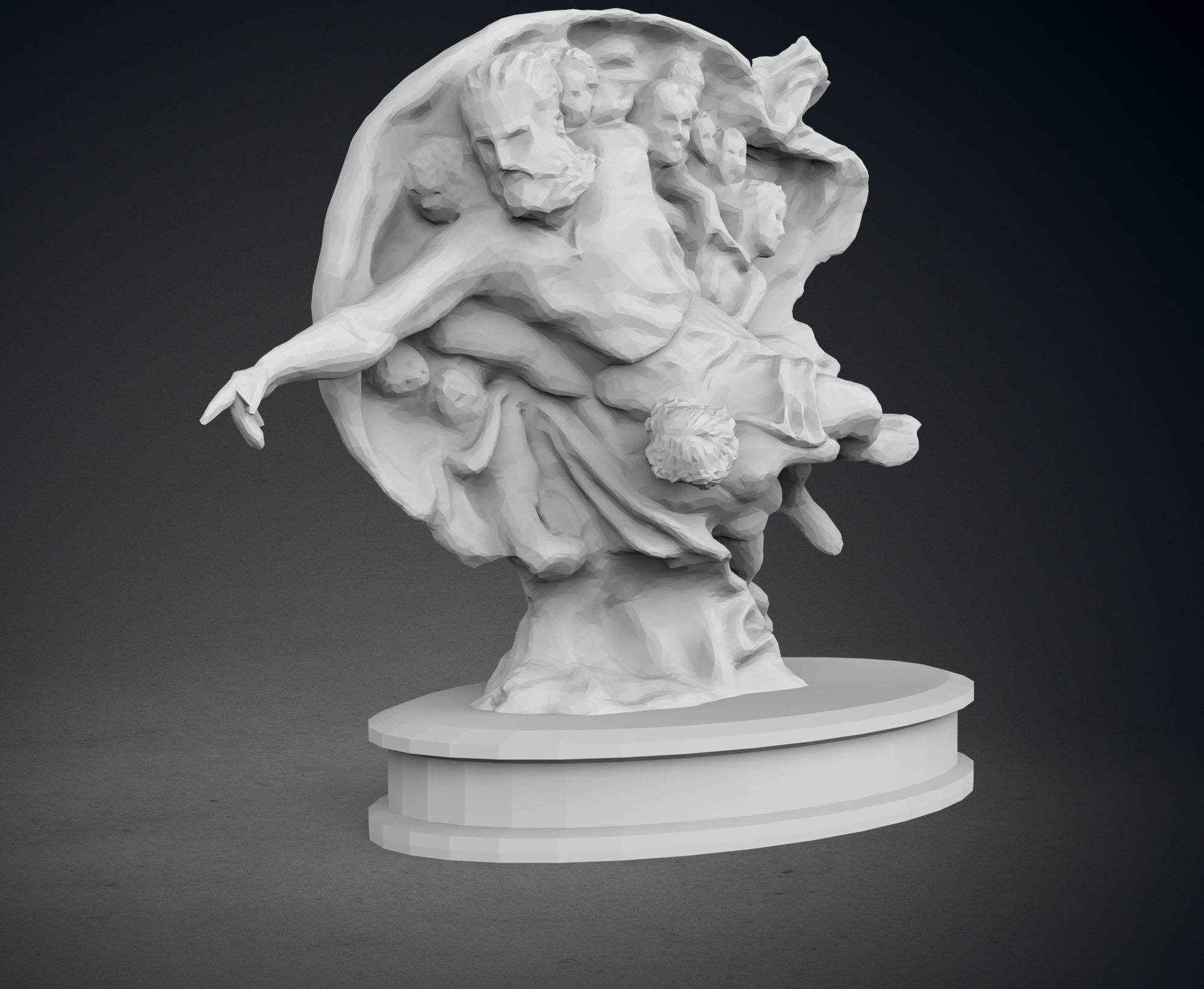 Pack of  Michelangelos Low Poly Masterpieces 3D print model_27