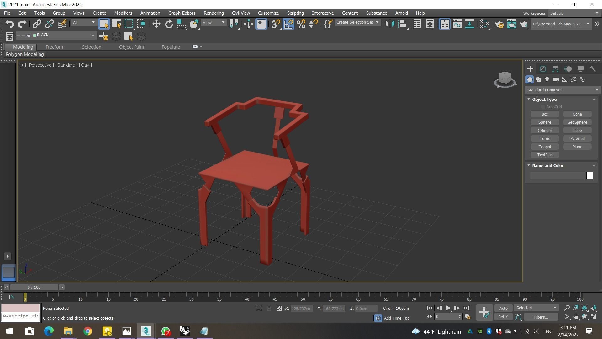 Chair 1021 3D model_4