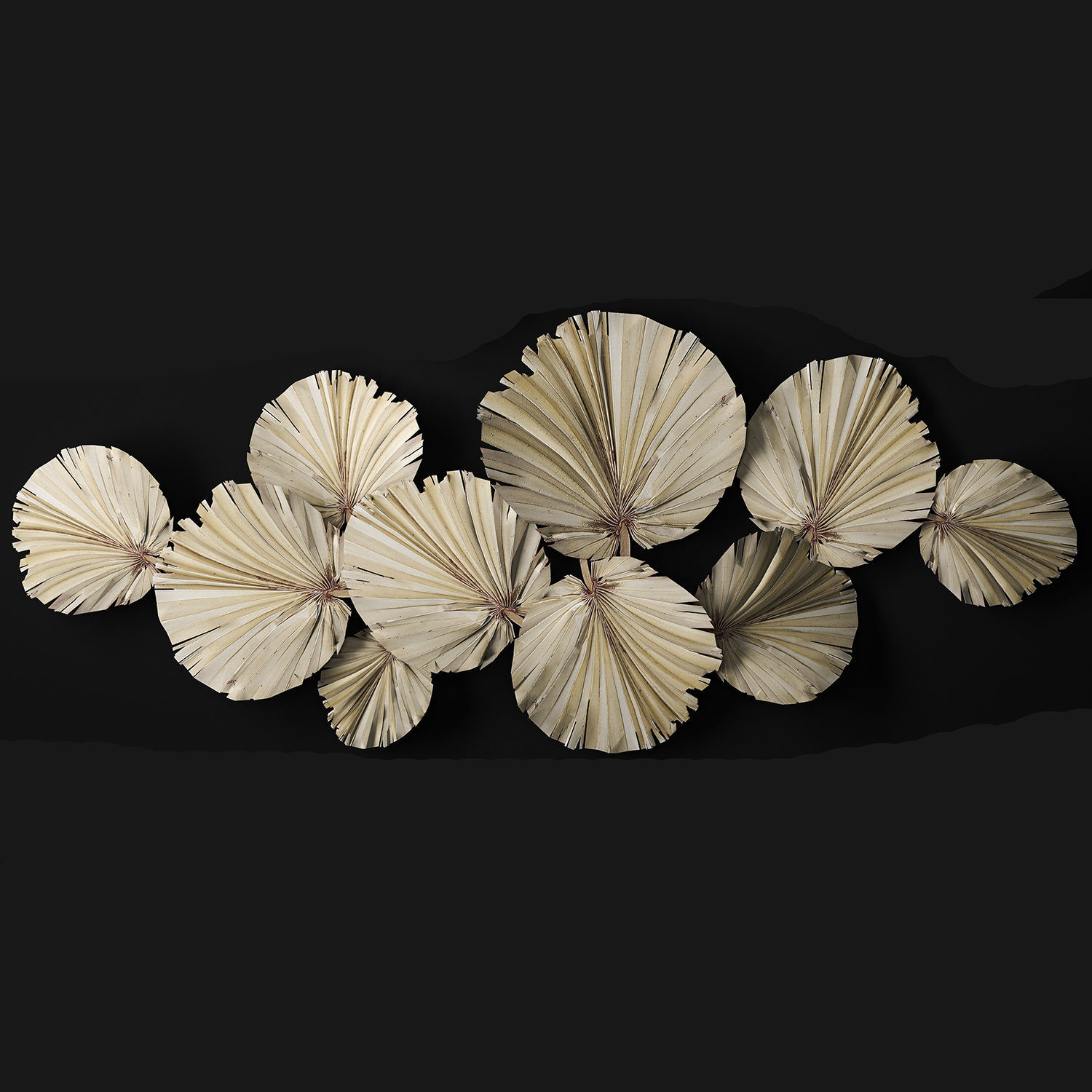 wall panel made of dry palm leaves 238 3D model_4