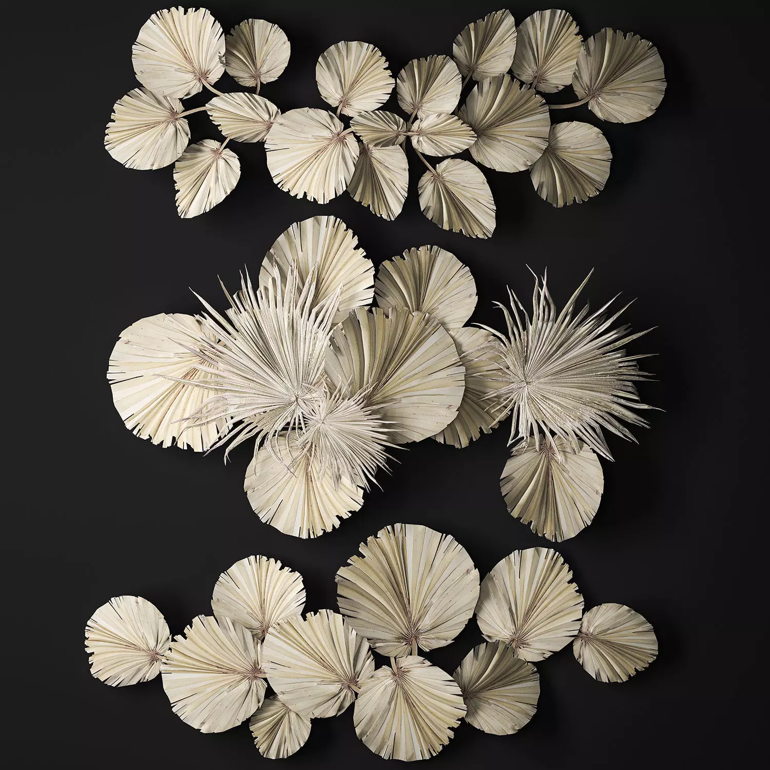 wall panel made of dry palm leaves 238 3D model_0