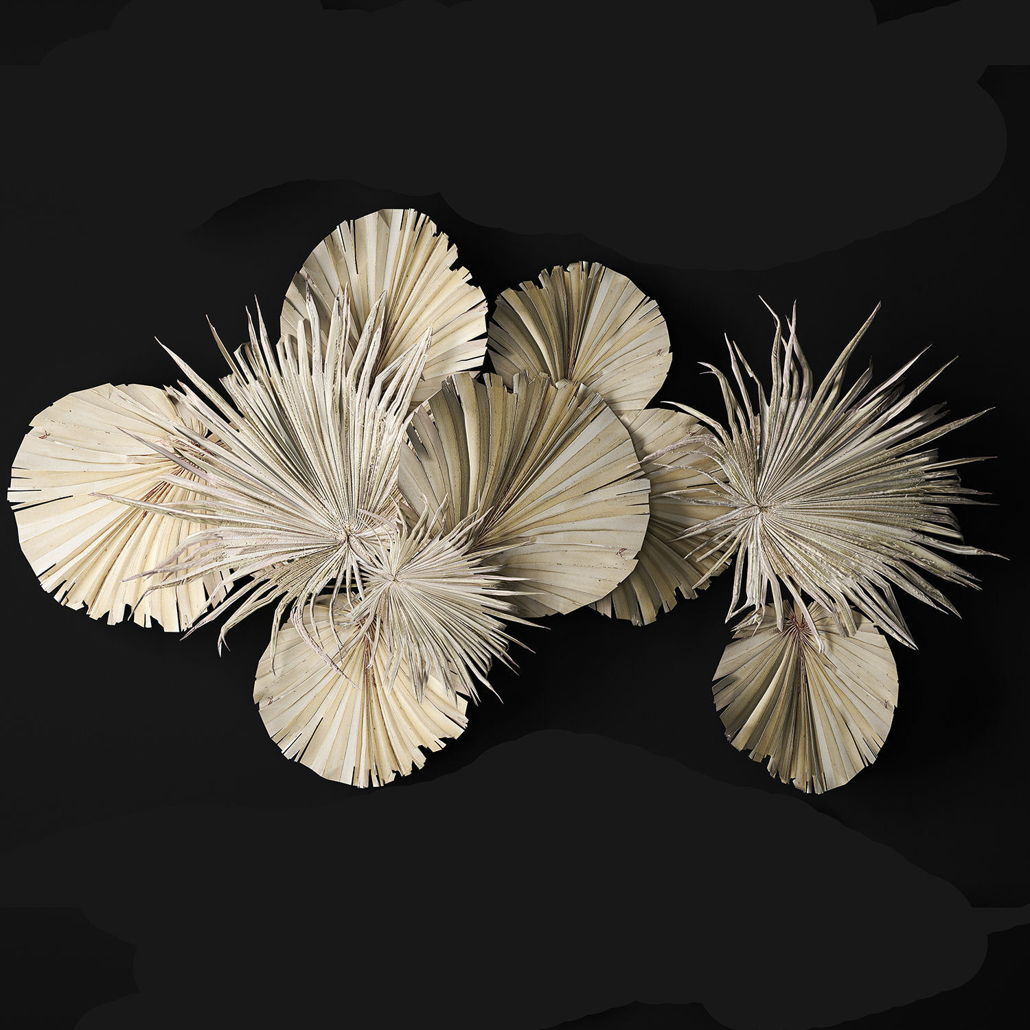 wall panel made of dry palm leaves 238 3D model_3