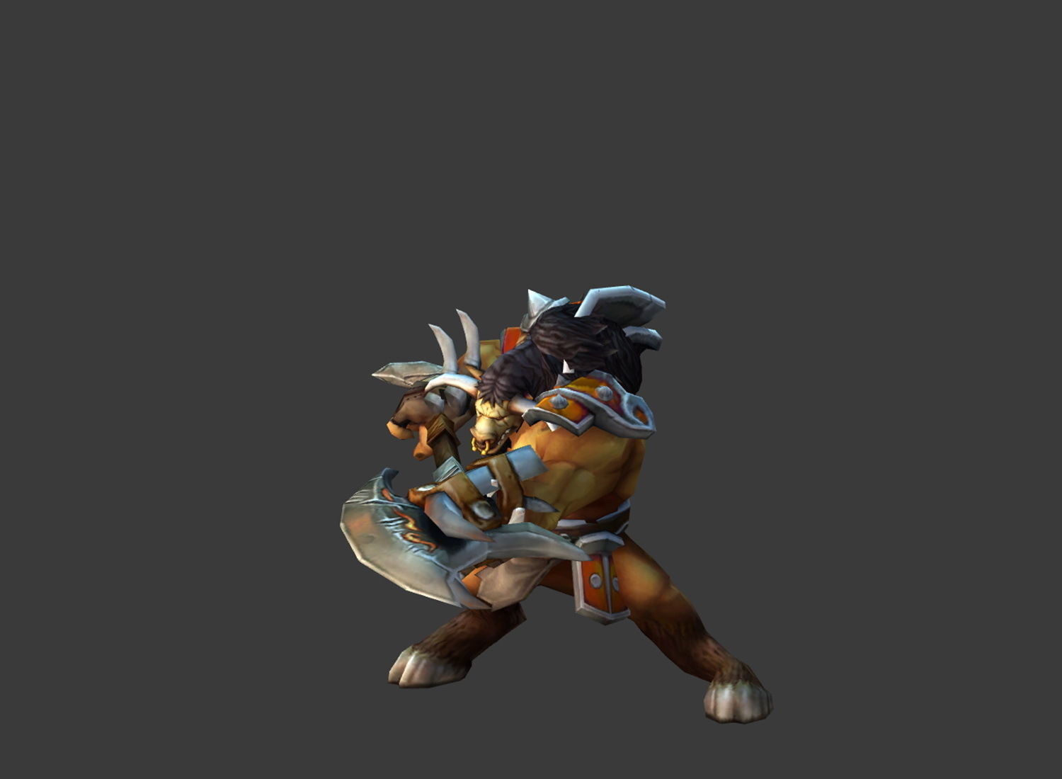 Fantasy Chess RPG Character - Minota Low-poly 3D model_7