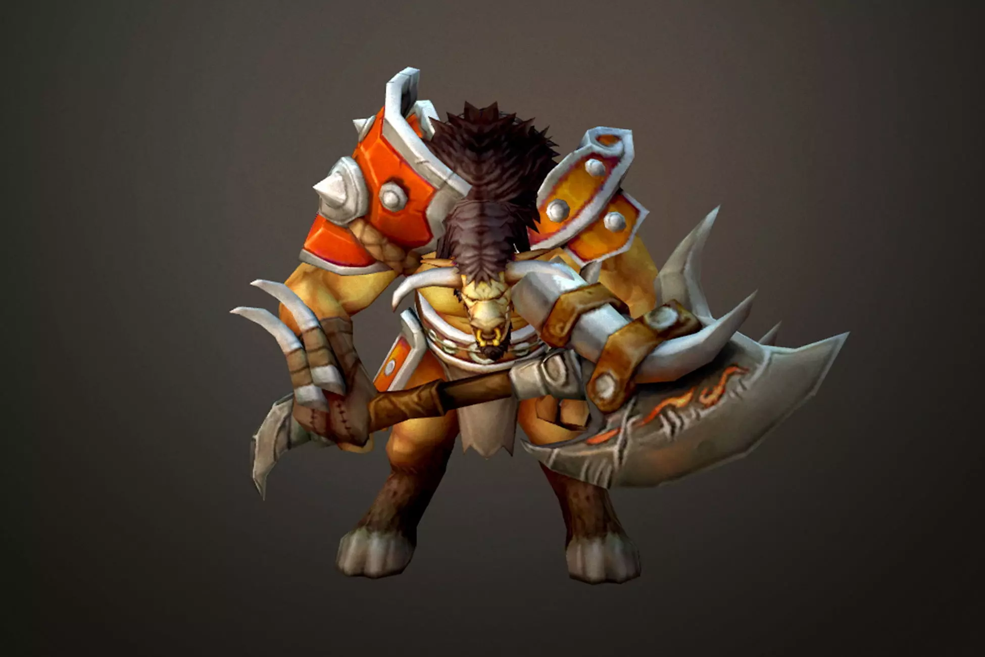 Fantasy Chess RPG Character - Minota Low-poly 3D model_0