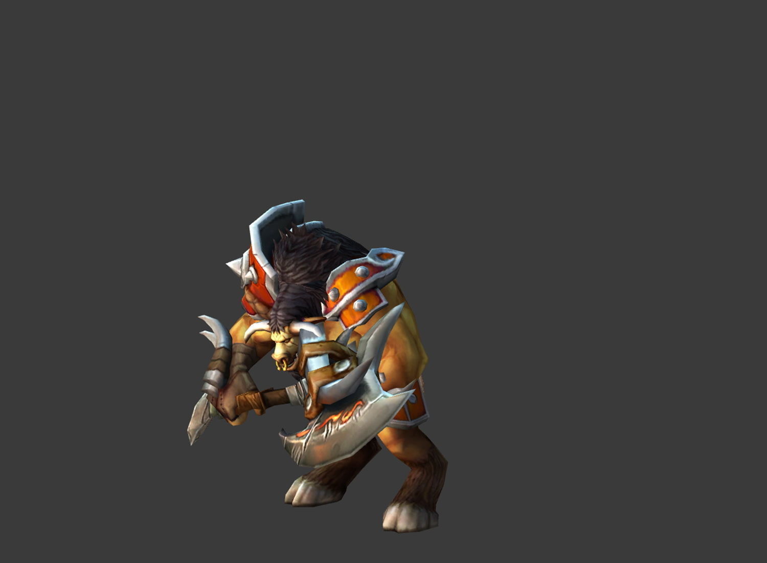 Fantasy Chess RPG Character - Minota Low-poly 3D model_2