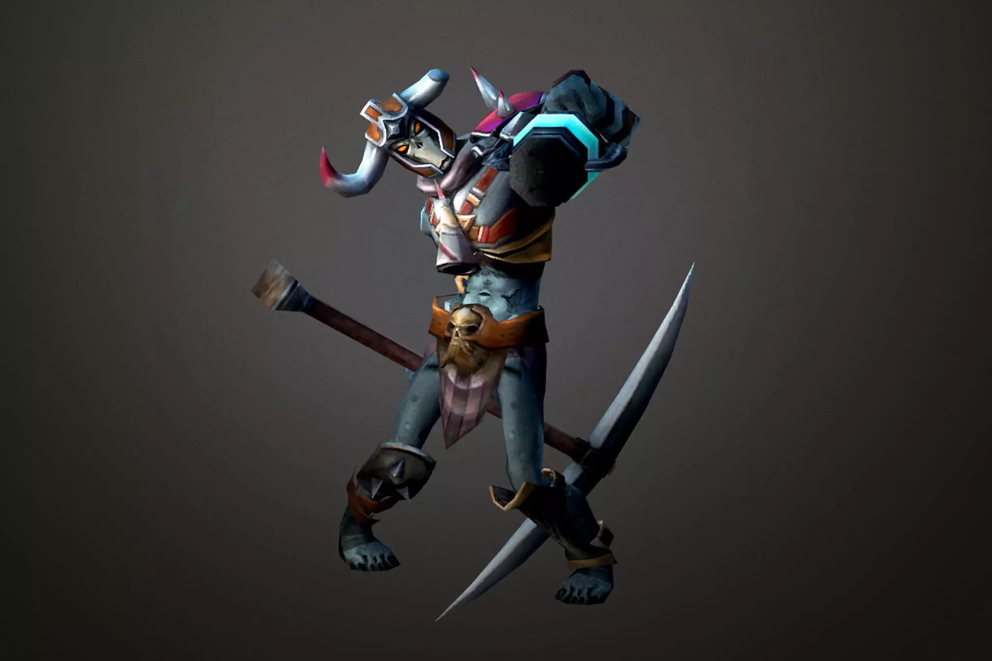 Fantasy Chess RPG Character - Night Farmer Low-poly 3D model_0