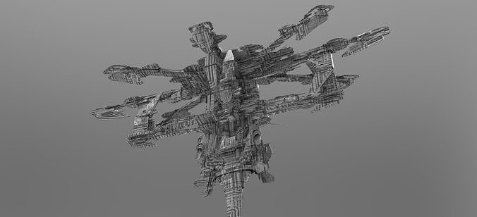 Moon base platforms 5  3D model