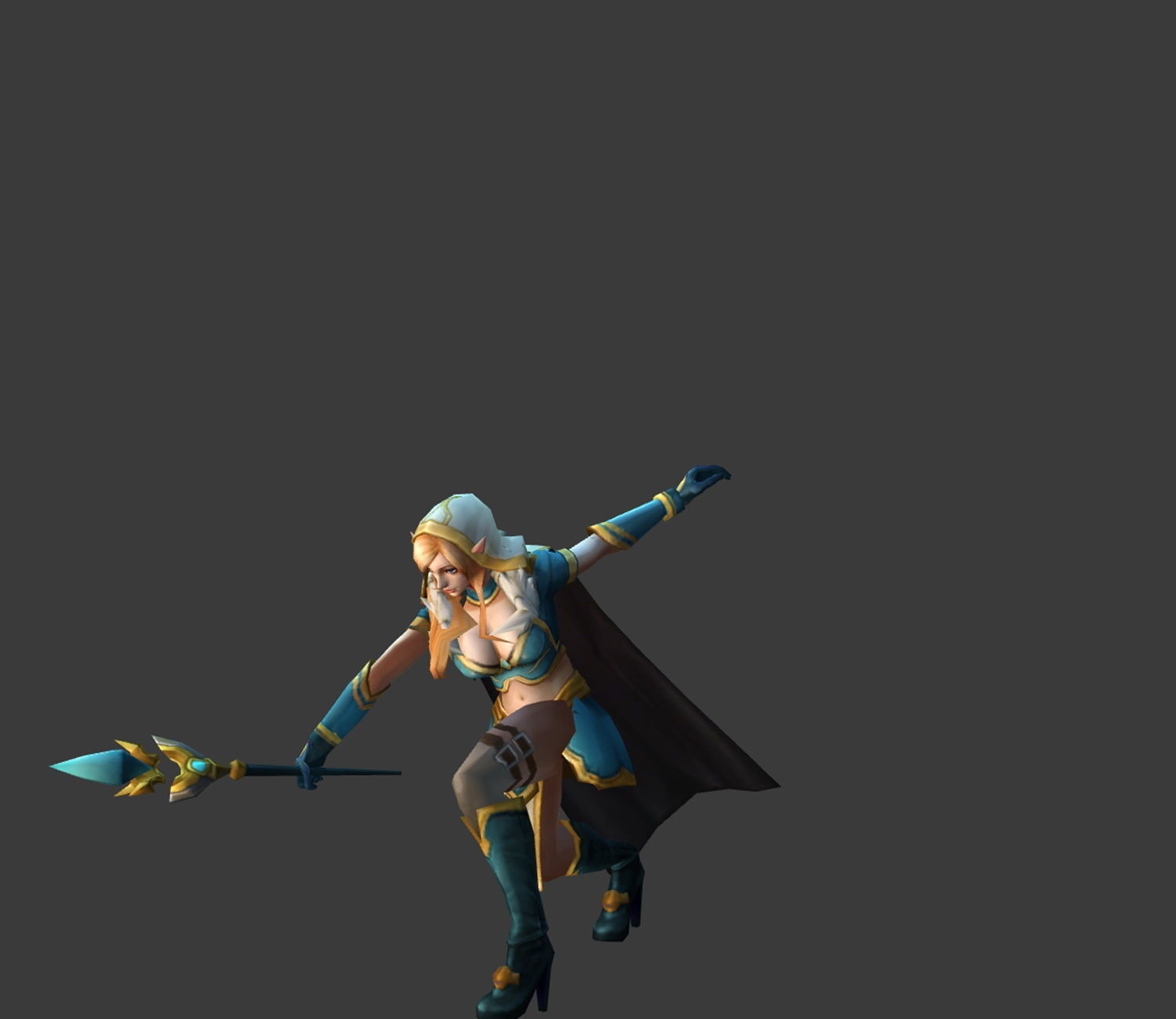 Fantasy Chess RPG Character - Obrimos Low-poly 3D model_3