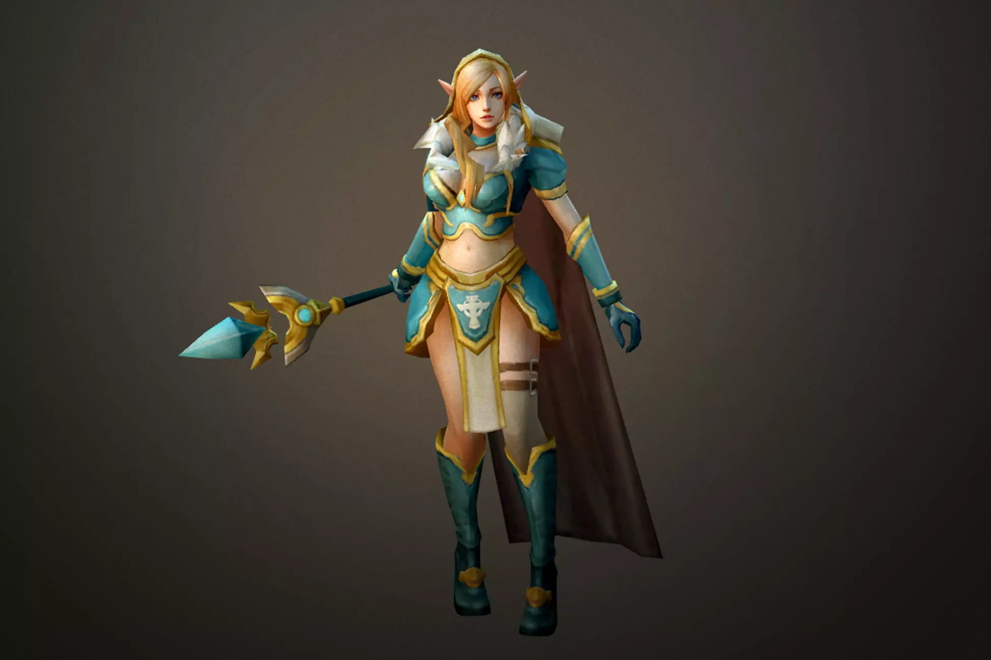 Fantasy Chess RPG Character - Obrimos Low-poly 3D model_0