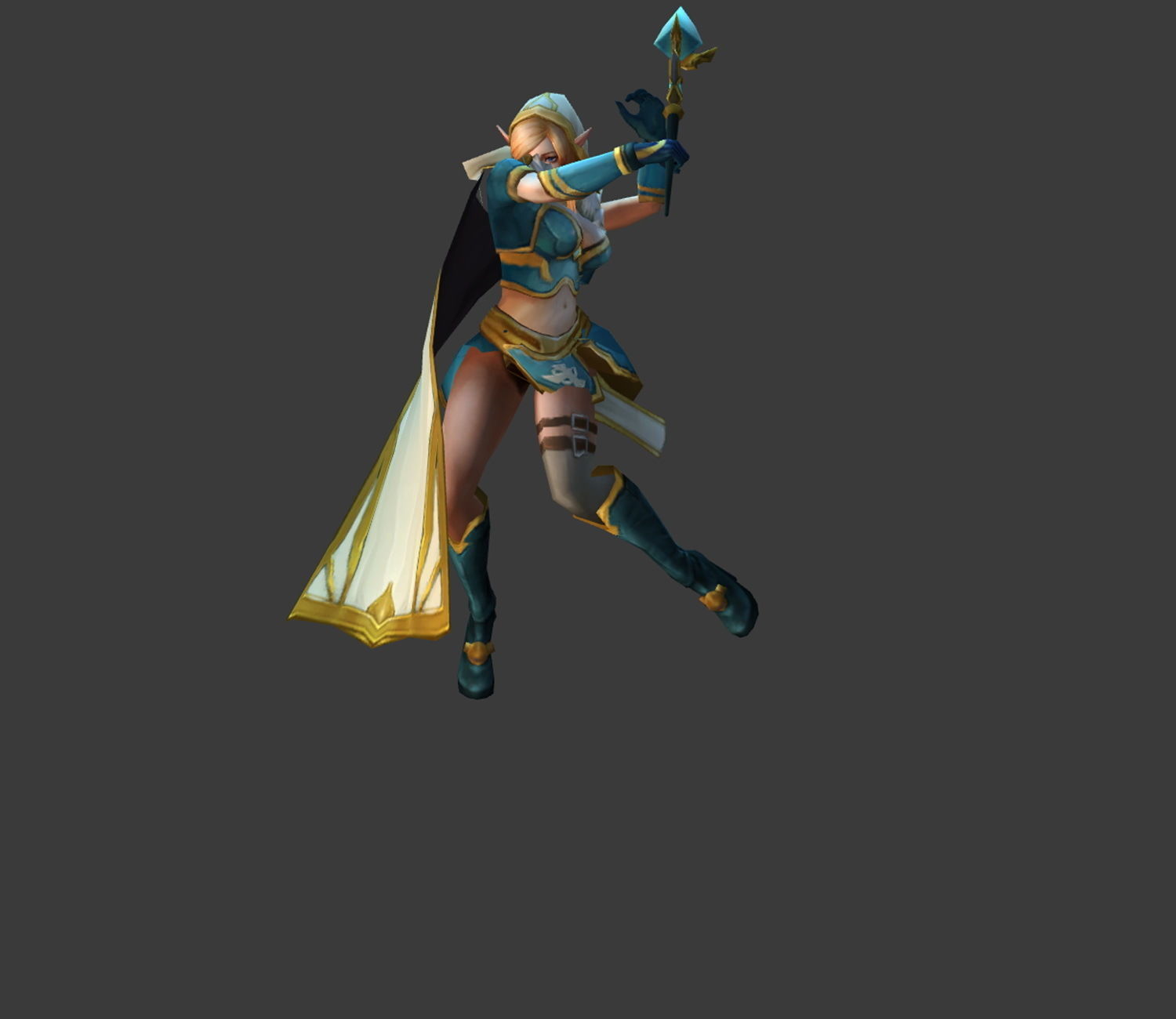 Fantasy Chess RPG Character - Obrimos Low-poly 3D model_5