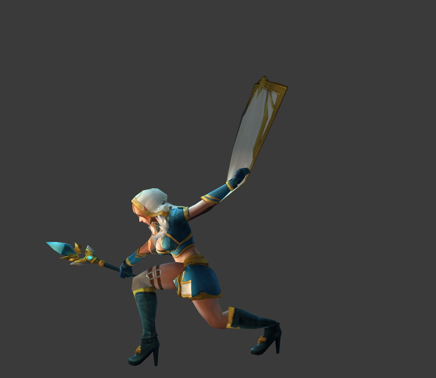 Fantasy Chess RPG Character - Obrimos Low-poly 3D model_6