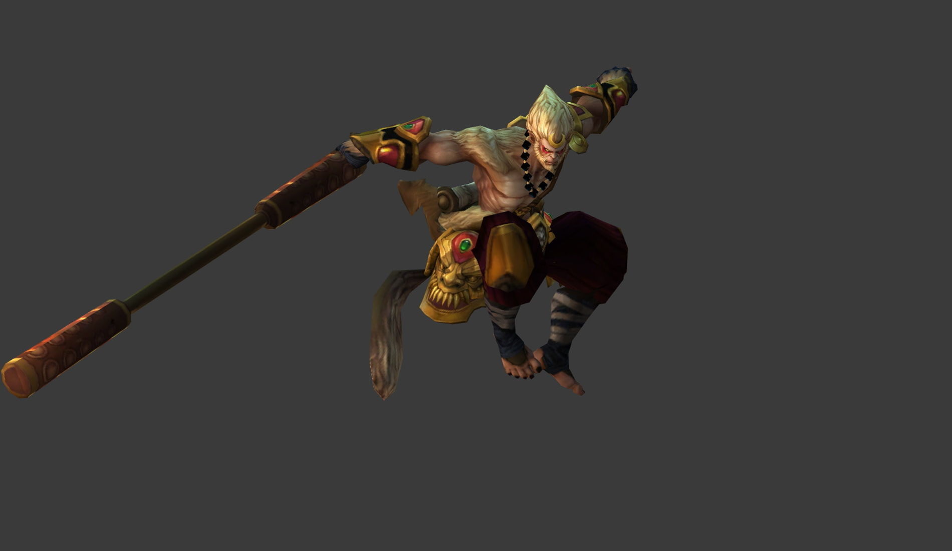 Fantasy Chess RPG Character - Ogong Low-poly 3D model_6