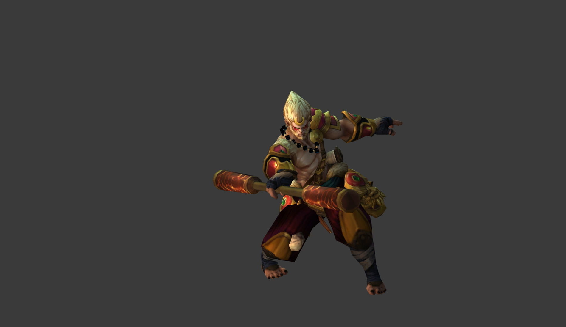 Fantasy Chess RPG Character - Ogong Low-poly 3D model_3