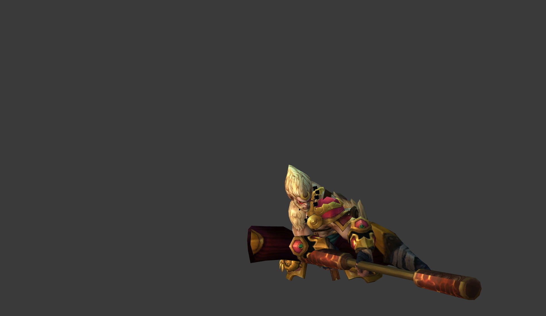 Fantasy Chess RPG Character - Ogong Low-poly 3D model_5